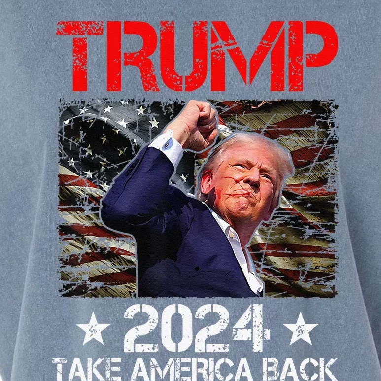 Trump Fist Pump Shot At Trump 2024 Trump Survives Rally Garment-Dyed Women's Muscle Tee