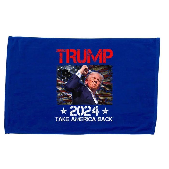 Trump Fist Pump Shot At Trump 2024 Trump Survives Rally Microfiber Hand Towel