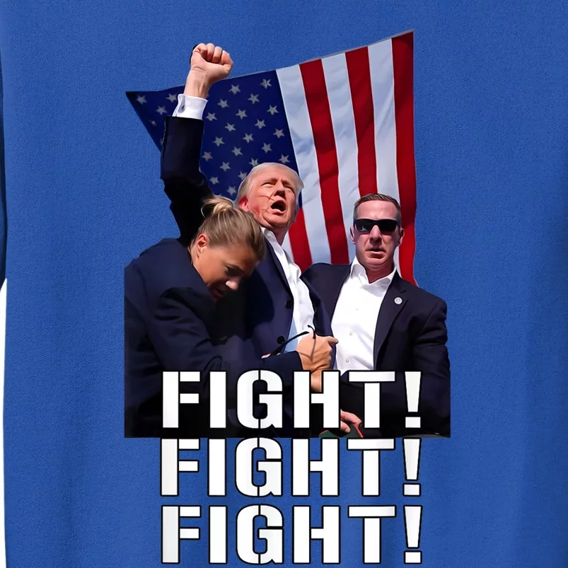 Trump Fist Pumped Fight Pray For Trump America Tall Sweatshirt