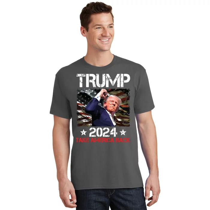 Trump Fist Pump Shot At Trump 2024 Trump Survives Rally T-Shirt