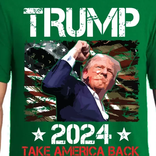 Trump Fist Pump Shot At Trump 2024 Trump Survives Rally Pajama Set