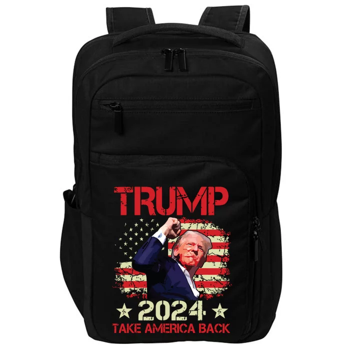 Trump Fist Pump Shot At Trump 2024 Trump Survives Rally Impact Tech Backpack