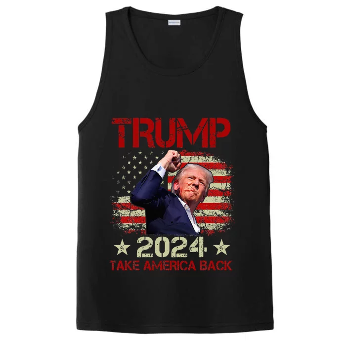 Trump Fist Pump Shot At Trump 2024 Trump Survives Rally Performance Tank