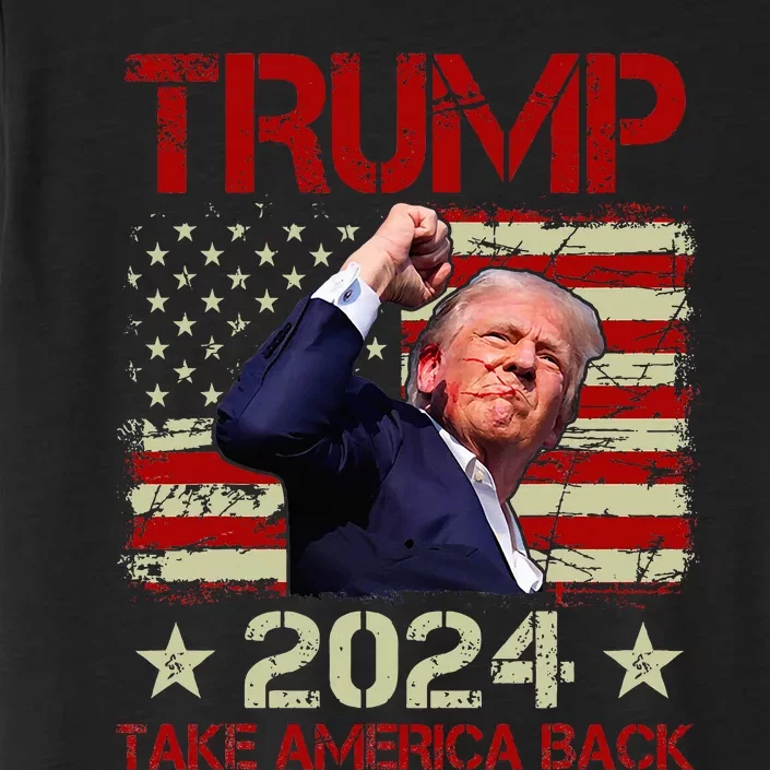 Trump Fist Pump Shot At Trump 2024 Trump Survives Rally ChromaSoft Performance T-Shirt