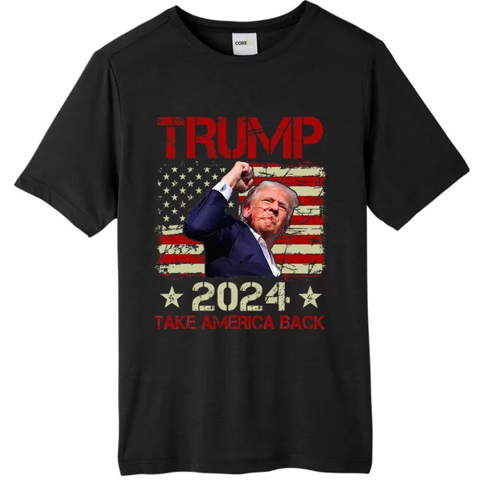 Trump Fist Pump Shot At Trump 2024 Trump Survives Rally ChromaSoft Performance T-Shirt