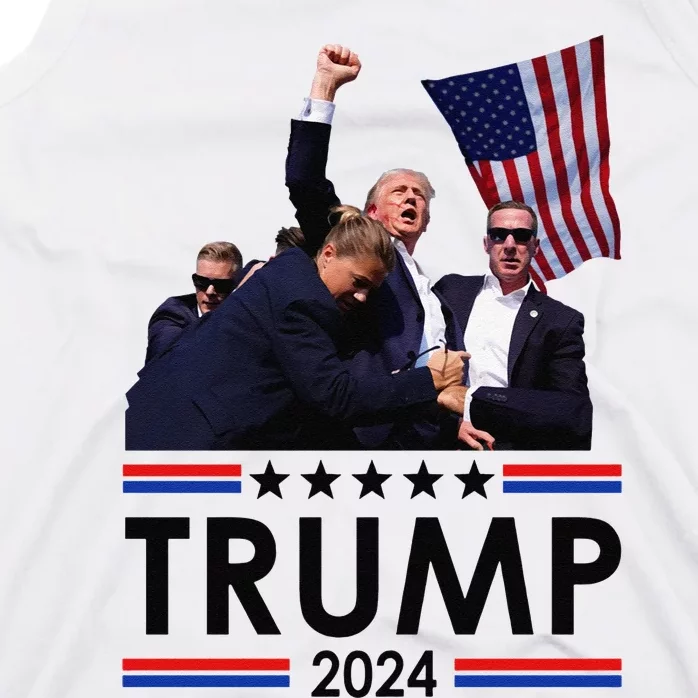 Trump Fist Pump Shot At Trump 2024 Trump Survives Rally Tank Top