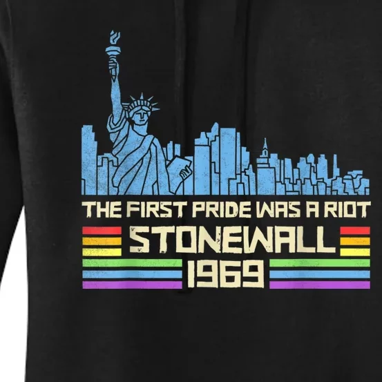 The First Pride Was A Riot Stonewall LGBT Pride Month Gifts Women's Pullover Hoodie