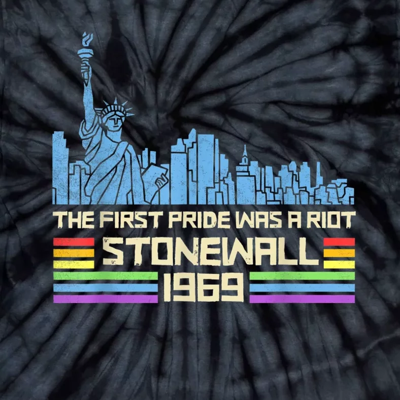 The First Pride Was A Riot Stonewall LGBT Pride Month Gifts Tie-Dye T-Shirt