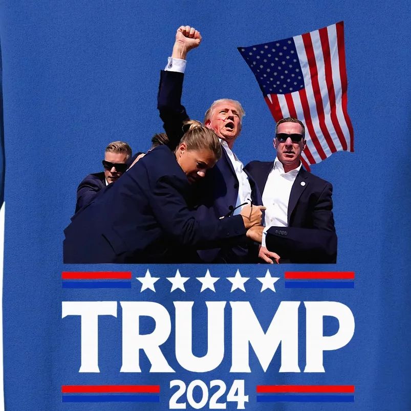 Trump Fist Pump Shot Tall Sweatshirt