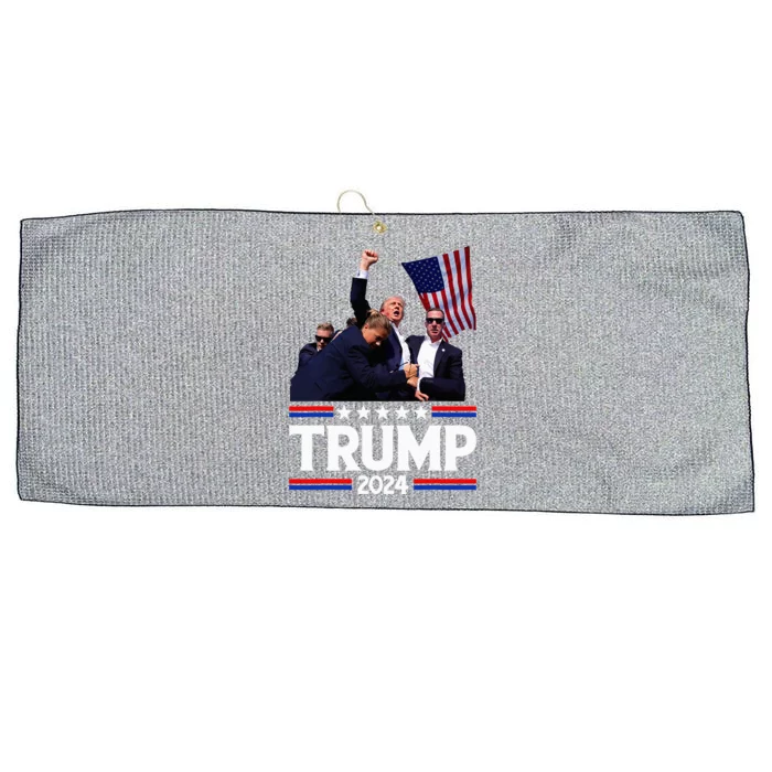 Trump Fist Pump Shot Large Microfiber Waffle Golf Towel