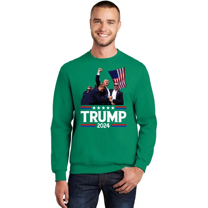 Trump Fist Pump Shot Sweatshirt