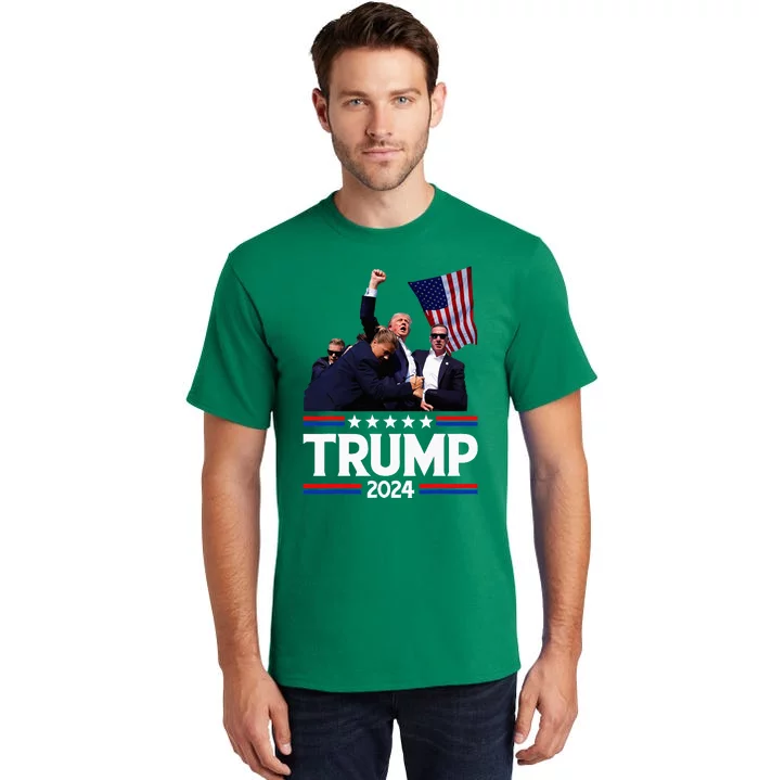 Trump Fist Pump Shot Tall T-Shirt