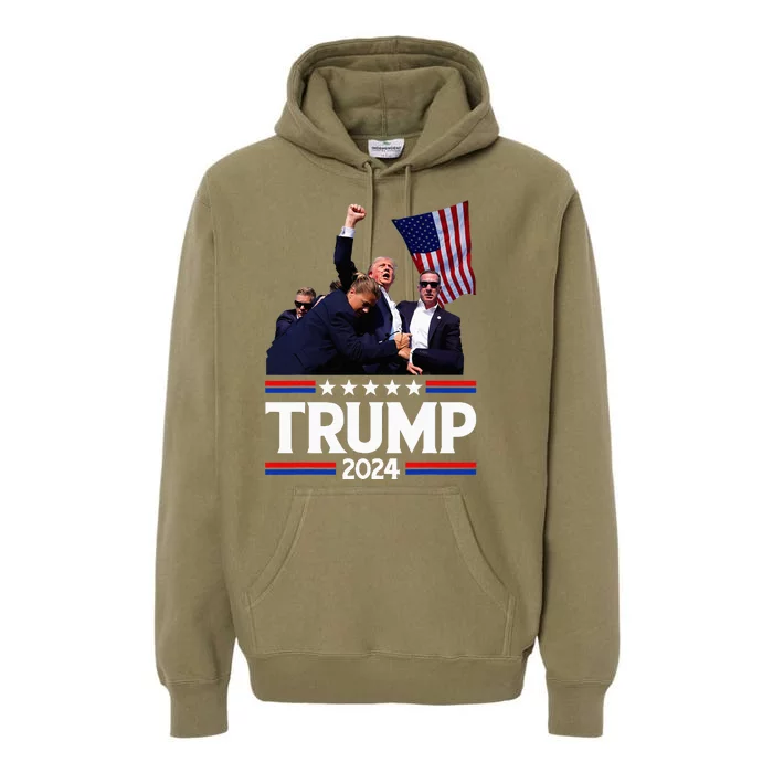 Trump Fist Pump Shot Premium Hoodie