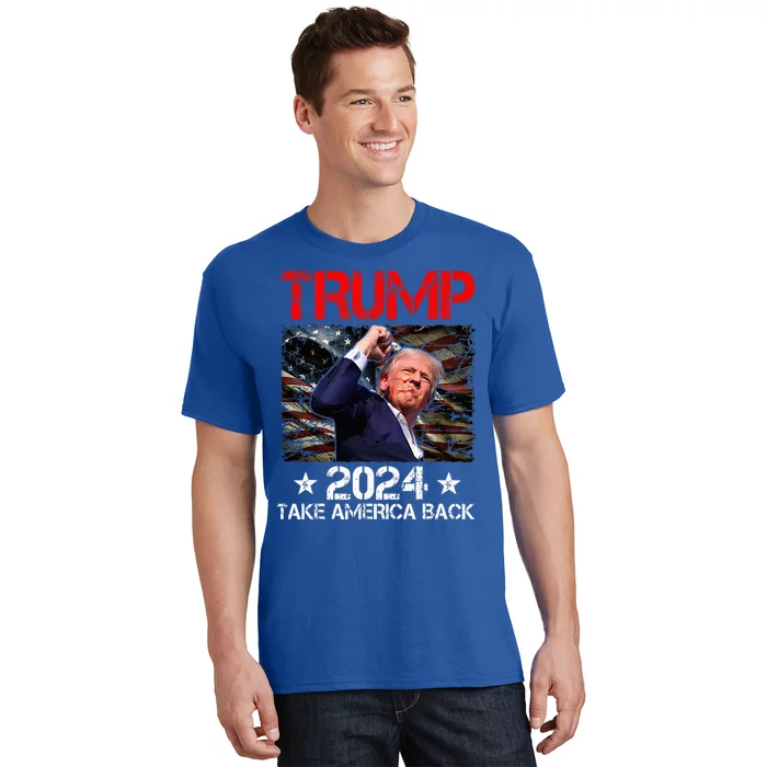 Trump Fist Pump Shot At Trump 2024 Trump Survives Rally T-Shirt