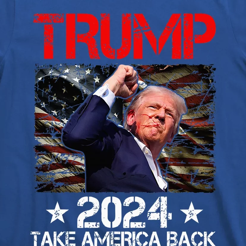 Trump Fist Pump Shot At Trump 2024 Trump Survives Rally T-Shirt