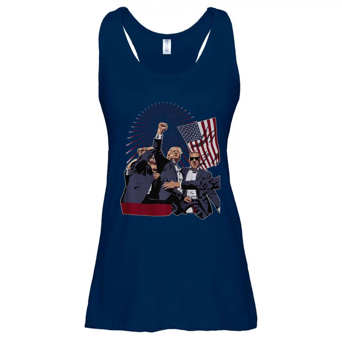 Trump Fist Pump Ladies Essential Flowy Tank