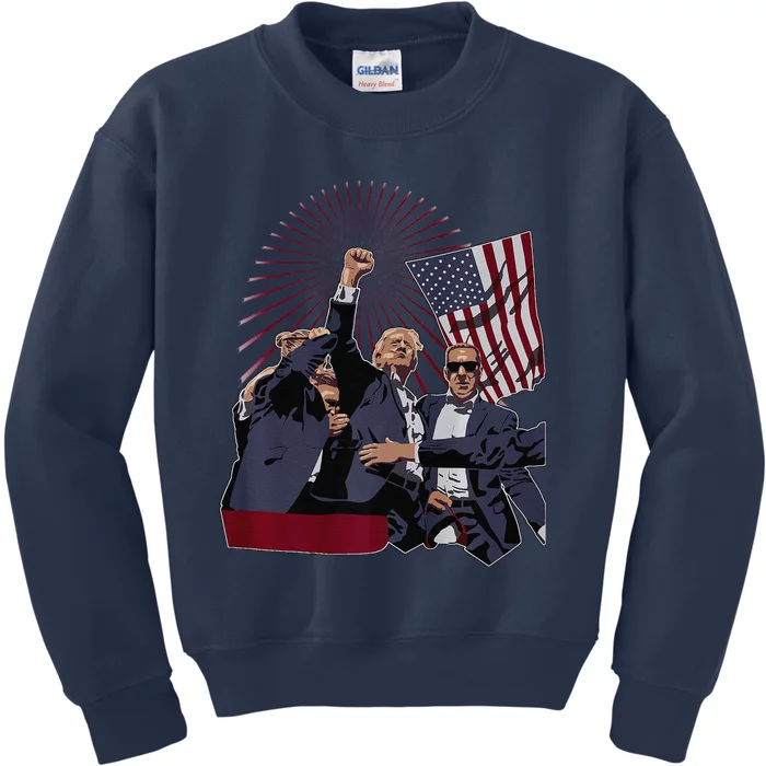 Trump Fist Pump Kids Sweatshirt