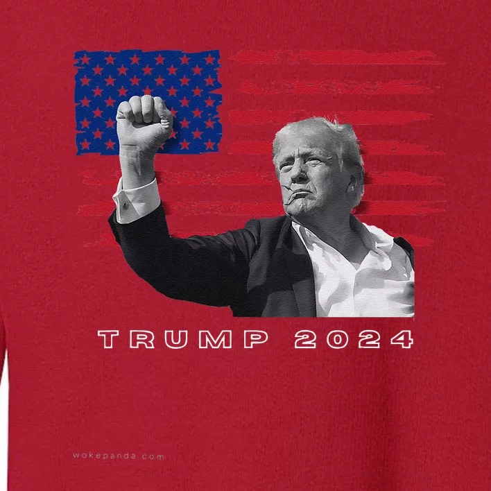 Trump For President 2024 Patriotic Triumph Maga Toddler Sweatshirt