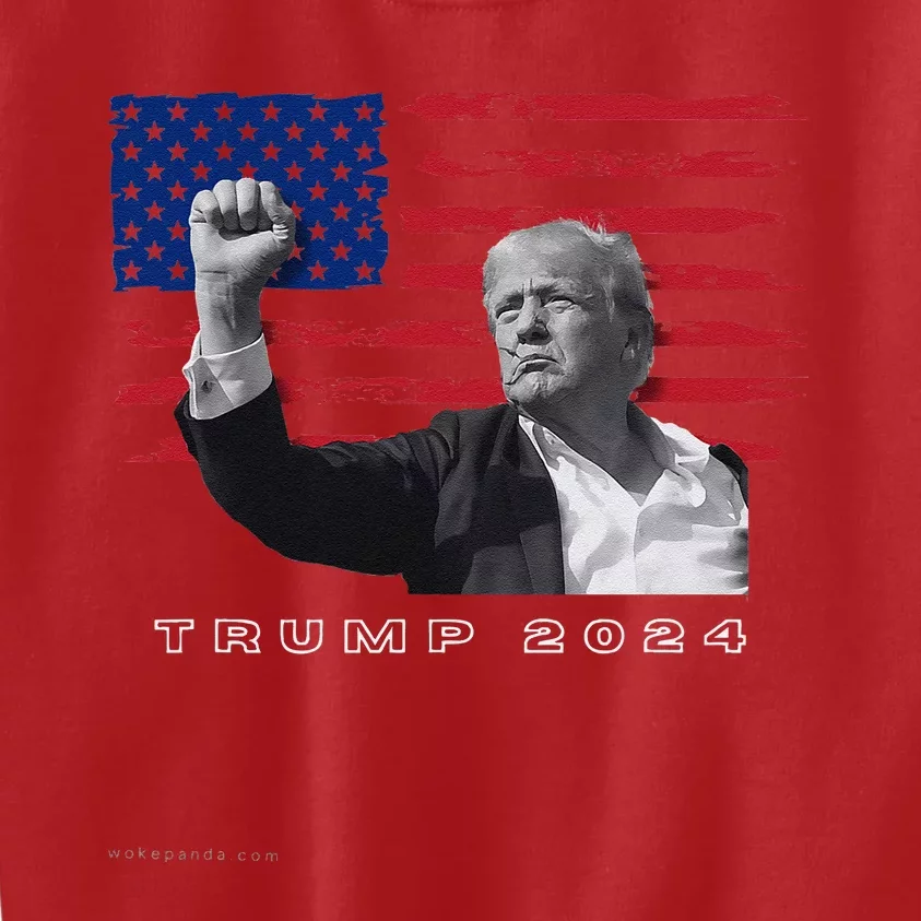 Trump For President 2024 Patriotic Triumph Maga Kids Sweatshirt