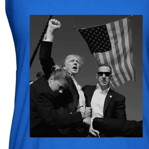 Trump Fist Pump Ladies Essential Flowy Tank