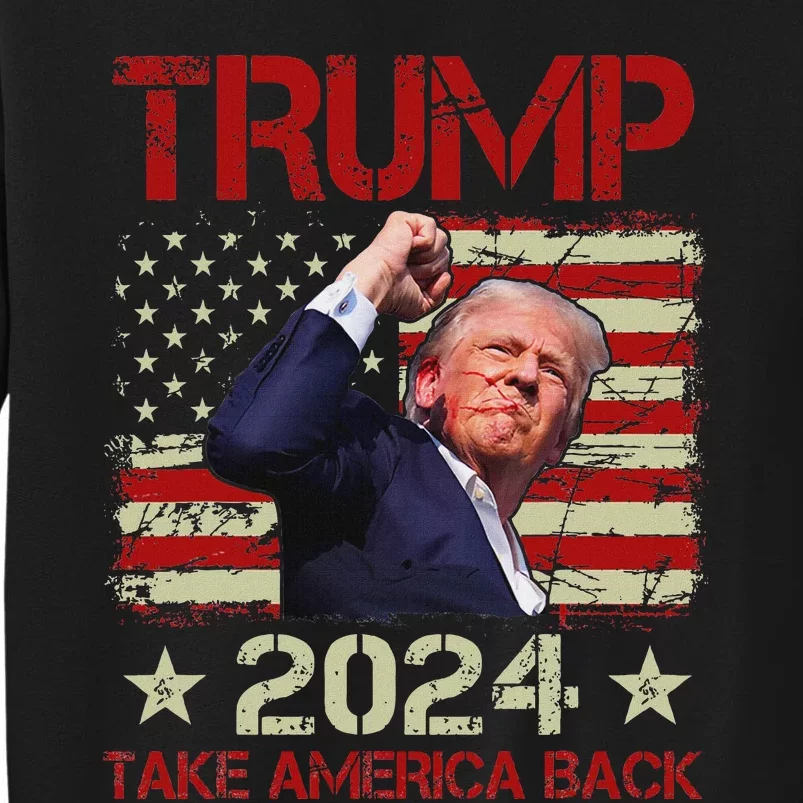 Trump Fist Pump Survives 2024 Rally Bold Design Sweatshirt