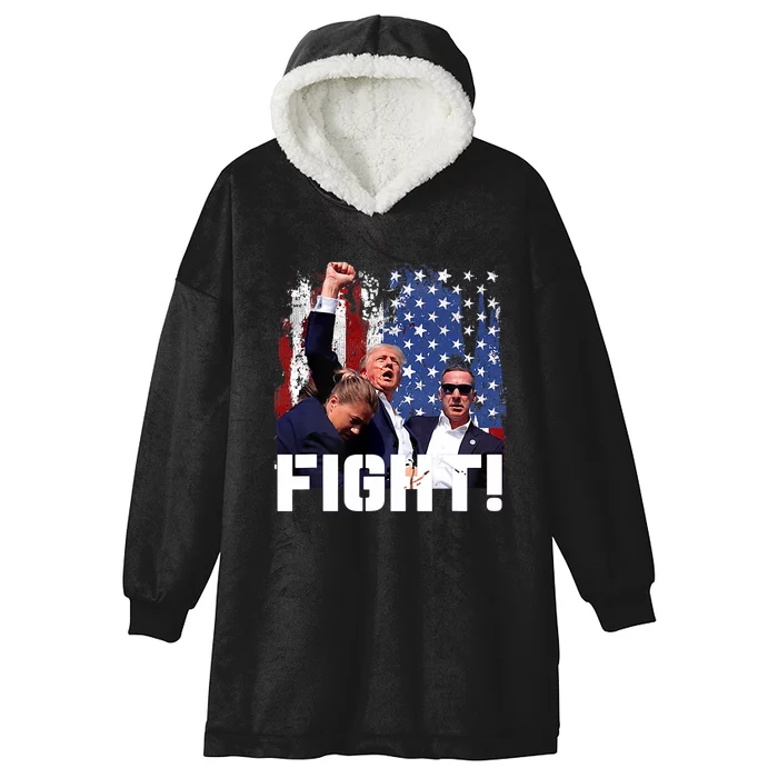 Trump Fight Pennsylvania 2024 Hooded Wearable Blanket