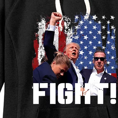 Trump Fight Pennsylvania 2024 Women's Fleece Hoodie