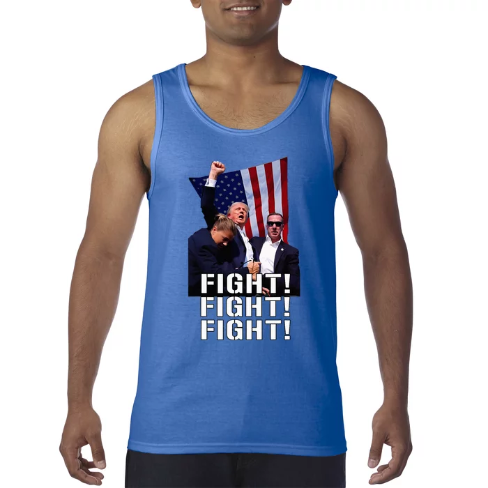 Trump Fist Pumped Fight Pray For Trump America Tank Top