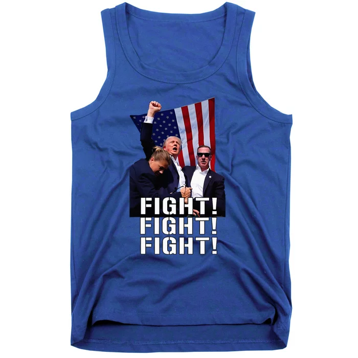 Trump Fist Pumped Fight Pray For Trump America Tank Top