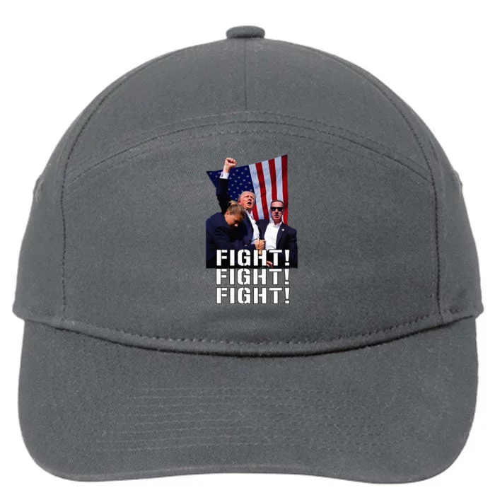 Trump Fist Pumped Fight Pray For Trump America 7-Panel Snapback Hat