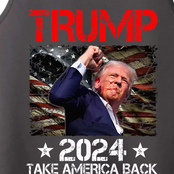 Trump Fist Pump Shot At Trump 2024 Trump Survives Rally Performance Tank