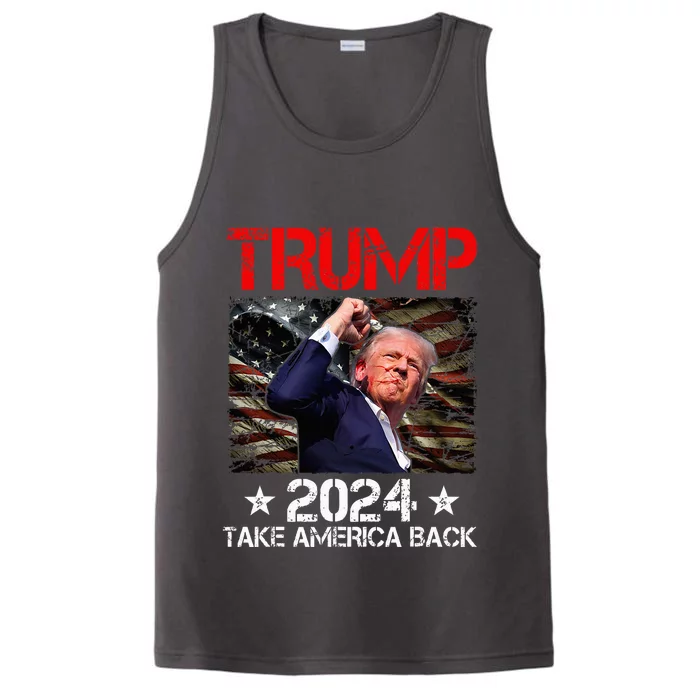 Trump Fist Pump Shot At Trump 2024 Trump Survives Rally Performance Tank