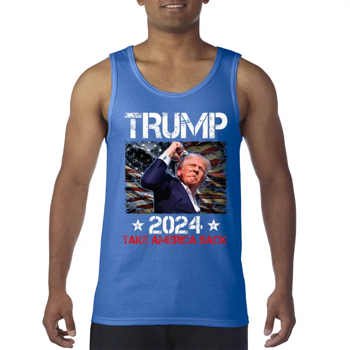 Trump Fist Pump Shot At Trump 2024 Trump Survives Rally Tank Top