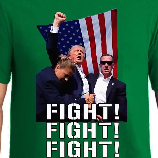 Trump Fist Pump Shot At Trump 2024 Trump Survives Rally Pajama Set