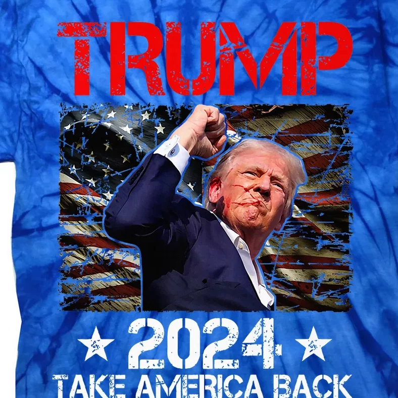 Trump Fist Pump Shot At Trump 2024 Trump Survives Rally Premium Tie-Dye T-Shirt