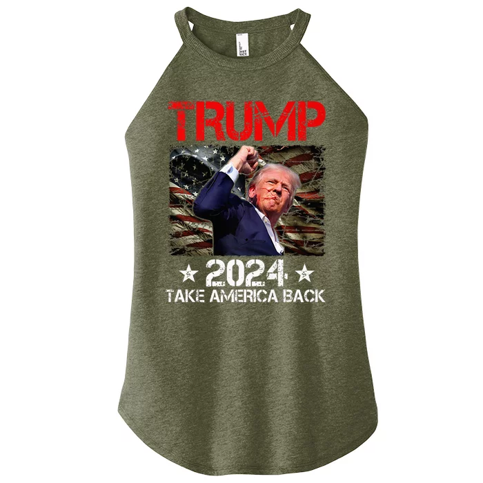 Trump Fist Pump Shot At Trump 2024 Trump Survives Rally Premium Women’s Perfect Tri Rocker Tank