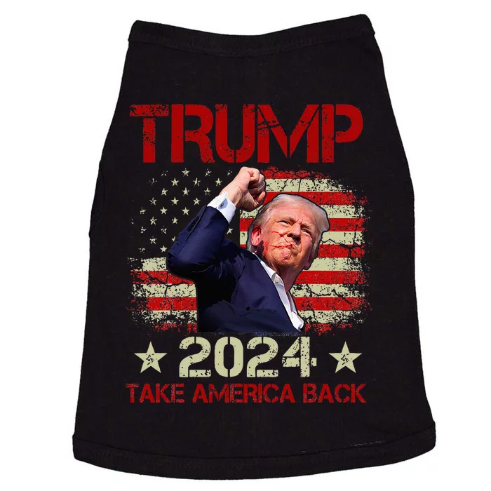 Trump Fist Pump Shot At Trump 2024 Trump Survives Rally Doggie Tank