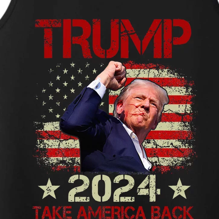 Trump Fist Pump Shot At Trump 2024 Trump Survives Rally Performance Tank