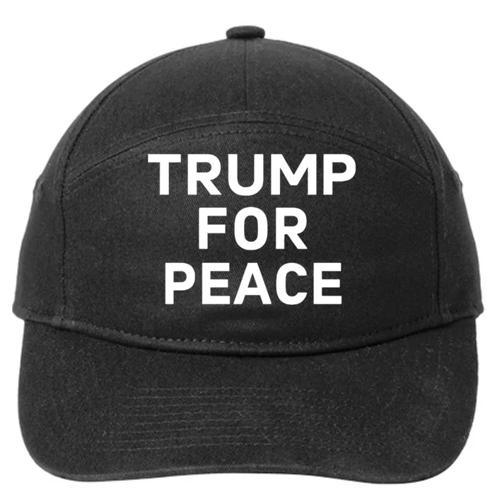 Trump For Peace 7-Panel Snapback Hat