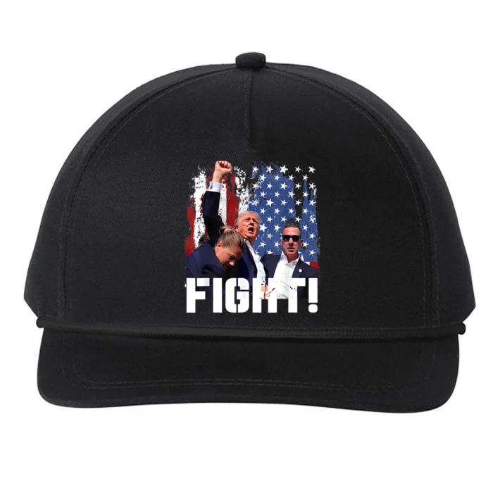 Trump First Pump Fight Snapback Five-Panel Rope Hat