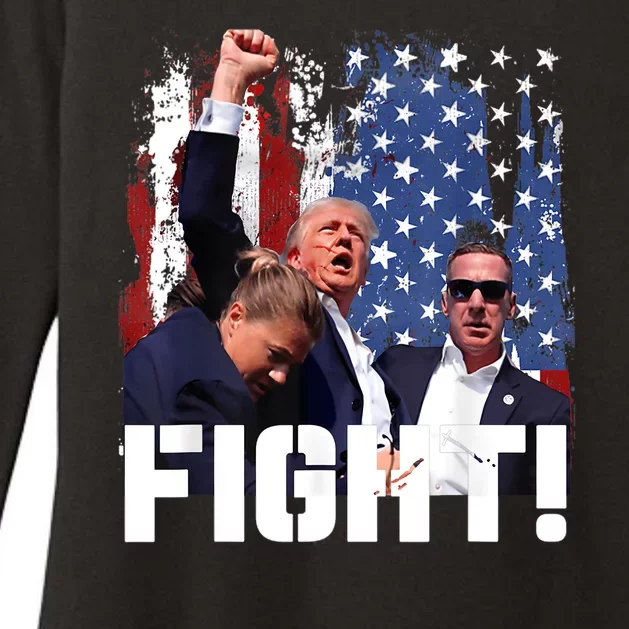 Trump First Pump Fight Womens CVC Long Sleeve Shirt