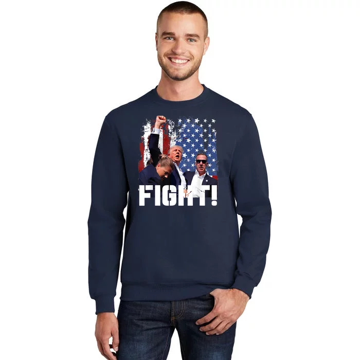 Trump First Pump Fight Tall Sweatshirt