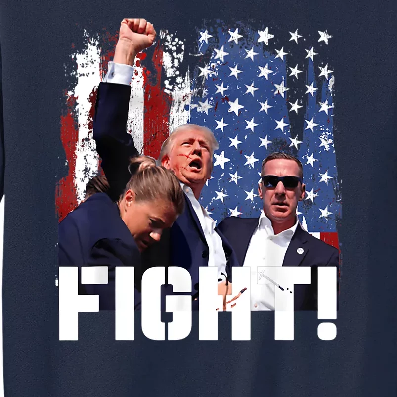 Trump First Pump Fight Tall Sweatshirt