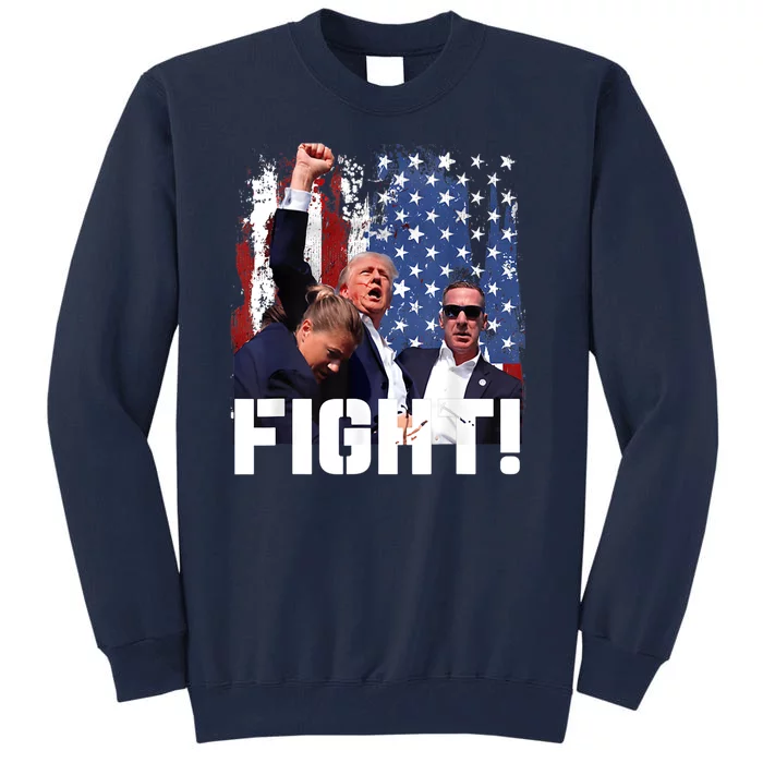 Trump First Pump Fight Tall Sweatshirt