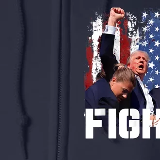 Trump First Pump Fight Full Zip Hoodie