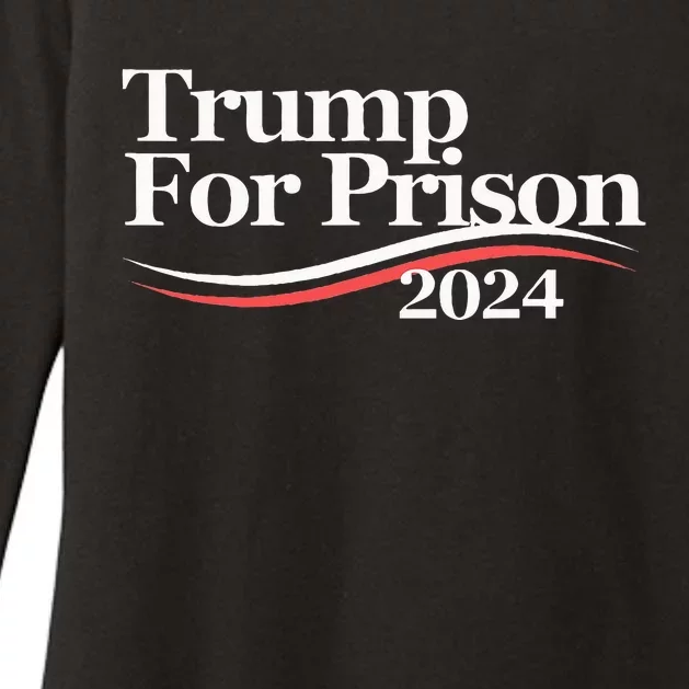 Trump For Prison 2024 Womens CVC Long Sleeve Shirt