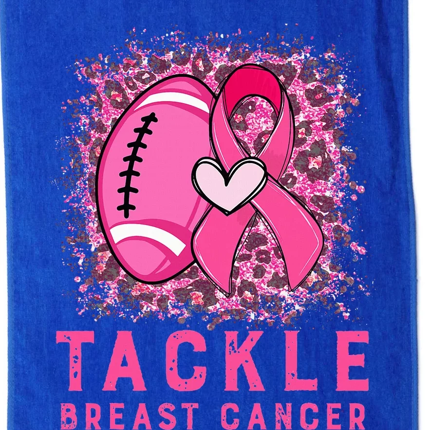 Tackle Football Pink Ribbon Breast Cancer Awareness Platinum Collection Golf Towel