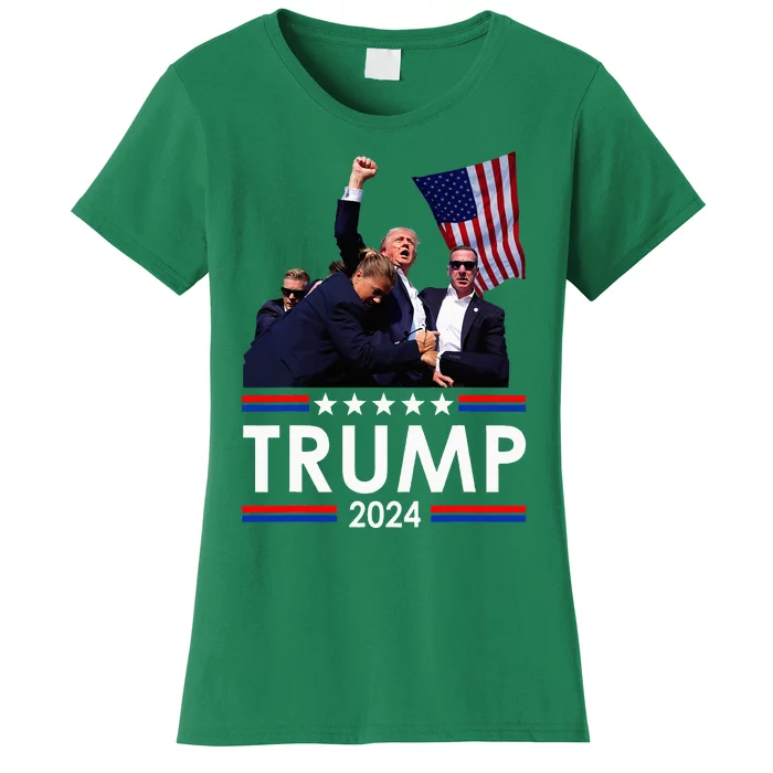 Trump Fist Pump Shot At Trump 2024 Women's T-Shirt