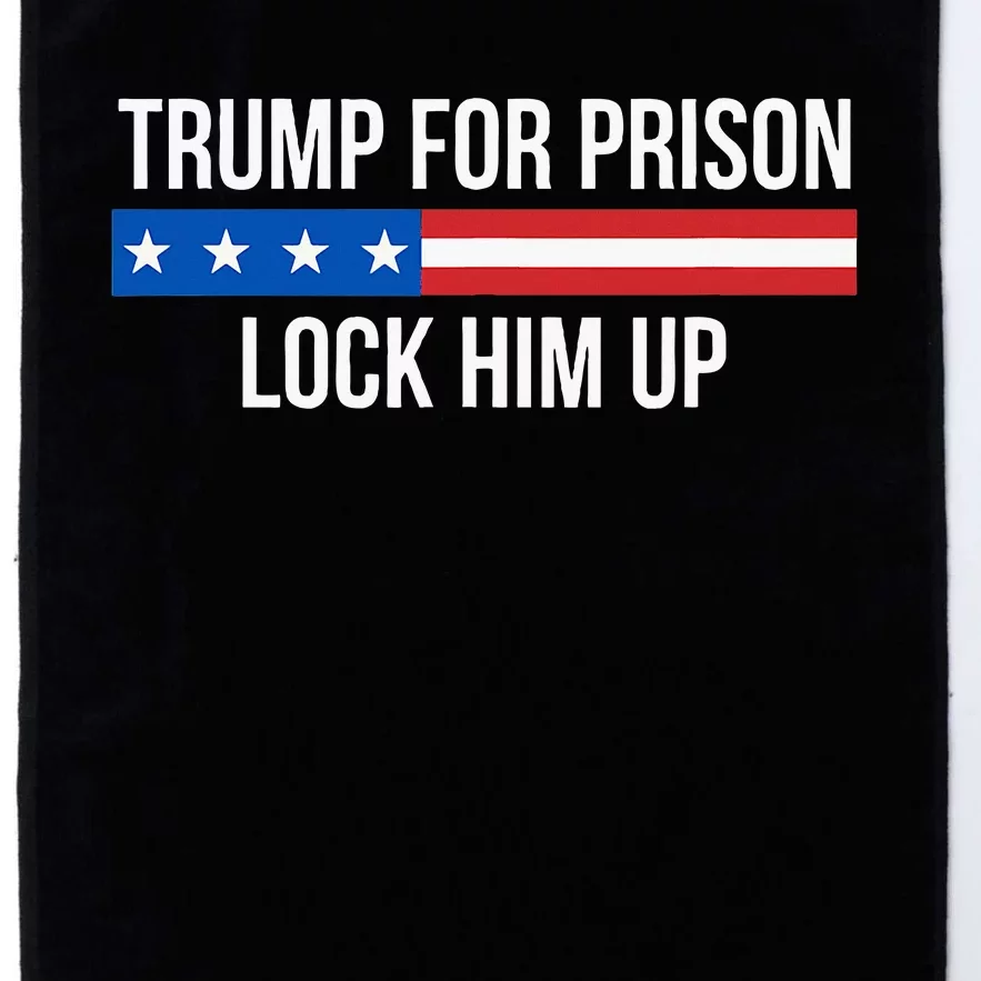 Trump For Prison Lock Him Up Platinum Collection Golf Towel