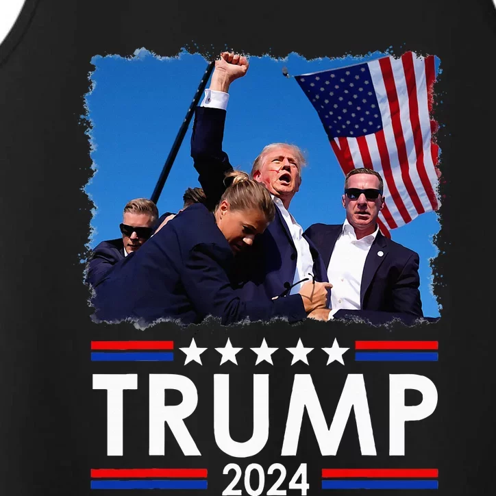 Trump Fist Pump Shot At Trump 2024 Trump Survives Rally Performance Tank